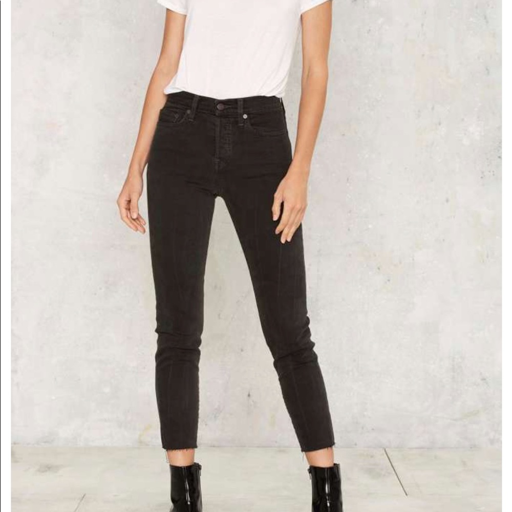 Levi’s wedgy icon buttonfly jeans at midnight rain